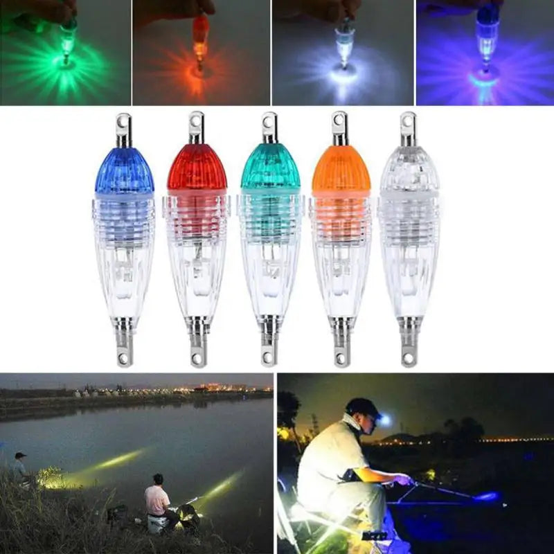 Mini Fishing Lure Light LED Deep Drop Underwater Fishing Lure Trap Light Fishing Squid Bait Luminous Lure Lights