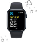 Apple Watch SE (2nd Gen) (GPS + Cellular, 44mm) - Midnight Aluminum Case with Midnight Sport Band, M/L (Certified Refurbished)