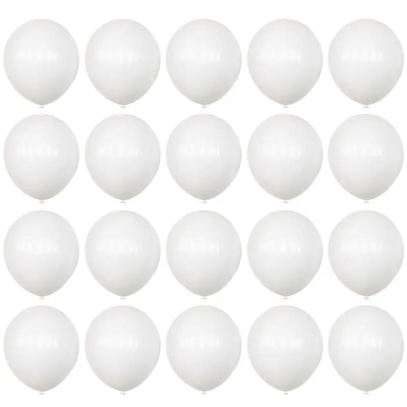 100Pcs Bulk Wedding Decor Round White Balloon Birthday Balloons Men Set 25.4X25.4X25.4CM Party Emulsion Decorations Indoor Man