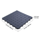 SucceBuy Garage Tiles Interlocking 12in 25/50Pcs Garage Floor Covering Tiles Non-Slip Double-Sided Texture for Garages Repair