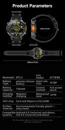 The Pathfinder | Military-Grade GPS Smartwatch with 1.7" HD Display & IP68 Waterproofing