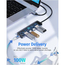 Getatek USB C Hub 10 Gbit/s USB C Splitter 100W Stromaufladung USB 3.2 Hub für Laptop MacBook Air/Pro iPhone 15/15 Pro/15 Pro Max
