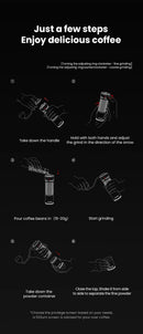 The Blade Pro | Precision Manual Coffee Grinder 0.015mm Conical Burr