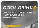 1L Insulated Cold Water Bottle Thermos Stainless Steel Tumbler Qutdoor Sports Handle Vacuum Flasks Double Wall Cup