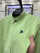 Brand Luxury Men's Shirt 100% Cotton Exquisite Embroidery Long Sleeve New Spring Korean Fashion Casual Shirt Men's Clothing 2024