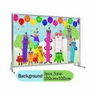 Disney number building blocks cartoon animation table decoration father's day graduacion party stickers decoration anniversaire