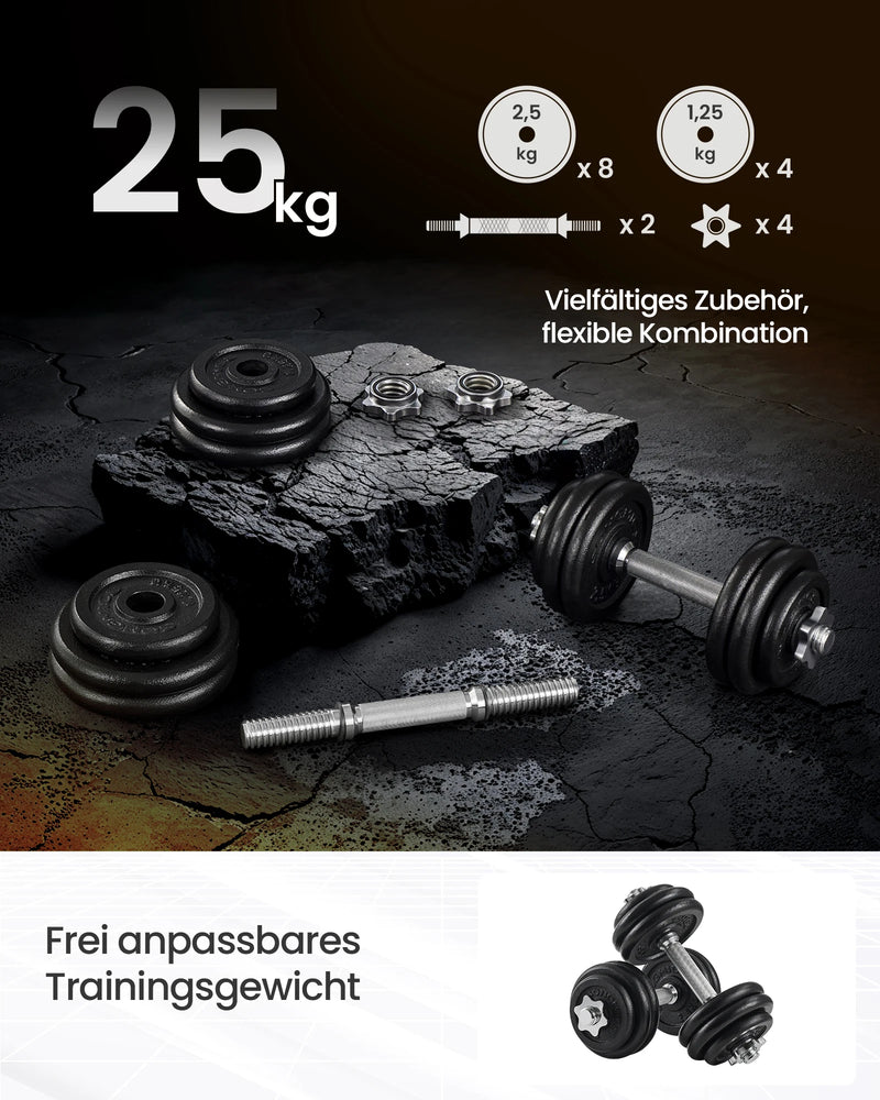 SONGMICS Dumbbell SYL20/30/40T cast iron dumbbell set 20/30/40 kg adjustable