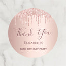Customized wedding thank-you circular stickers, suitable for occasions such as weddings, birthdays, baptisms, and anniversaries.