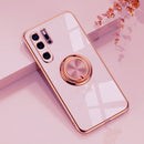 Luxury Plating Magnetic Silicone Case For Huawei P30 P40 Pro P20 Mate 20 P30Pro Honor 20 Pro Soft Shell Covers Stand Ring Holder