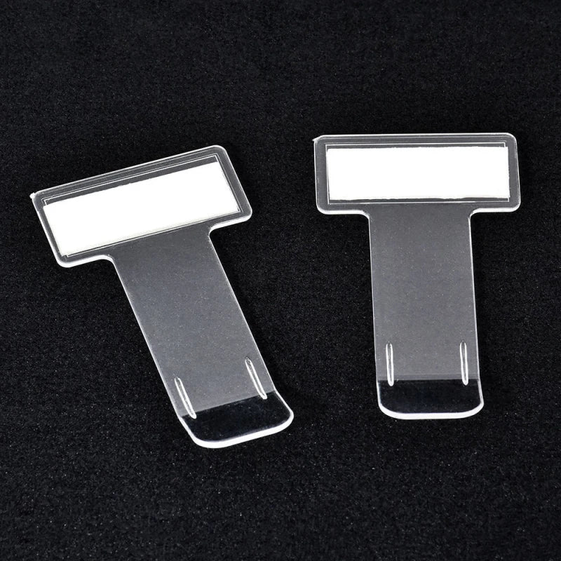 2/4 PCS Transparent Car Vehicle Parking Ticket Receipt Permit Card Holder Clip Sticker Windscreen Plastic Universal Car Parts