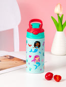 350ml Cartoon Insulated Cup Animal Pattern Stainless Steel Thermos Cup Christmas Vacuum Flasks Water Bottle Xmas Gift Cup