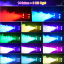 U'King 1500W Smoke Machine RGB 6 LED Fog Machine with Remote Control DJ Disco Christmas Stage Effect Wedding Fogger Machine