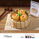 LOZ Creative Traditional Chinese Dim Sum Mini Building Blocks DIY Cantonese Delicious Food Dumpling Toys For Children Gifts 1265