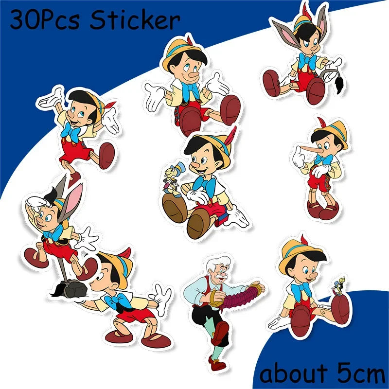 The Adventures of Pinocchio Happy Birthday theme favor party supplies Party Paper  Plate Straw Gift Bag Banner Flag Baby Shower