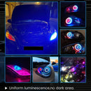 4PCS RGB Cotton LED Angel Eyes Halo Rings 60mm 70mm 80mm 120mm LED Headlight Lamps Decorative For Car UTV DRL APP Control 12V
