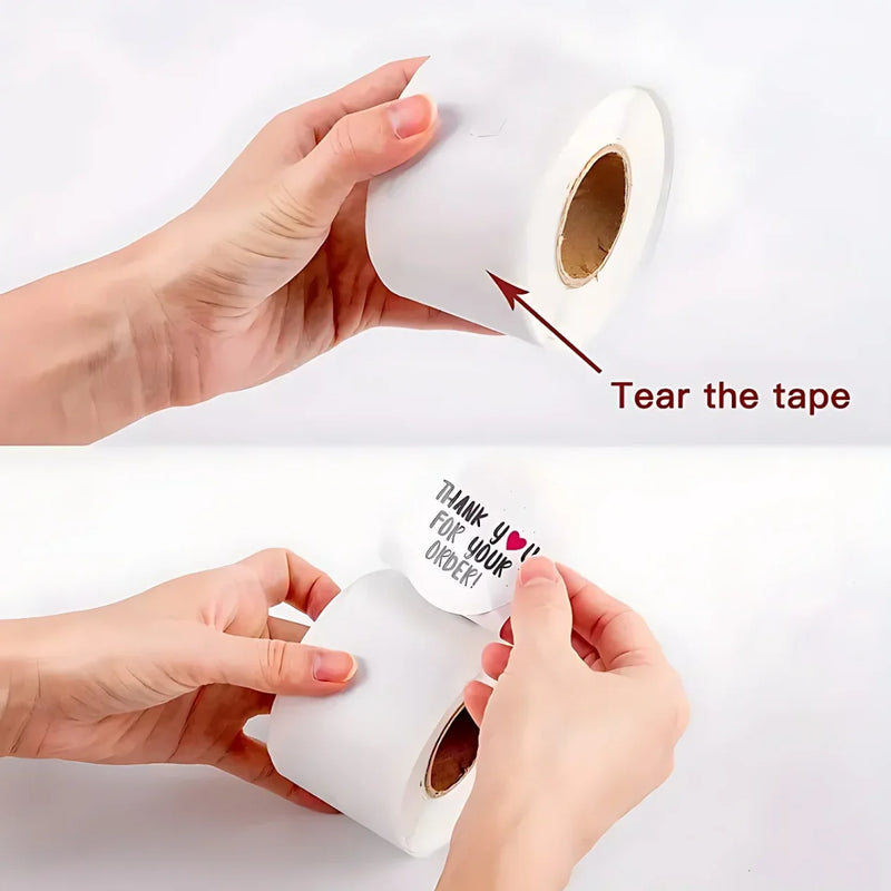 1roll 500pcs Thank You For Your Oder Sticker DIY Small Business Online Store Shop Packing Shipping Accessories