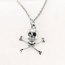 Skull Pendant Necklace for Women Men Vintage Chain Grunge Jewelry Goth Gothic Accessories Choker Y2k Aesthetic Fairy Star
