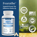 Men's Multivitamin Supplement - Contains Vitamin C D3 B12 Minerals, Probiotics for Muscle, Immune Health, Antioxidants