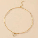 Shiny Butterfly Necklace Exquisite Golden Crystal Pendant Collar Chain Necklace Ladies Wedding Party Jewelry Gift