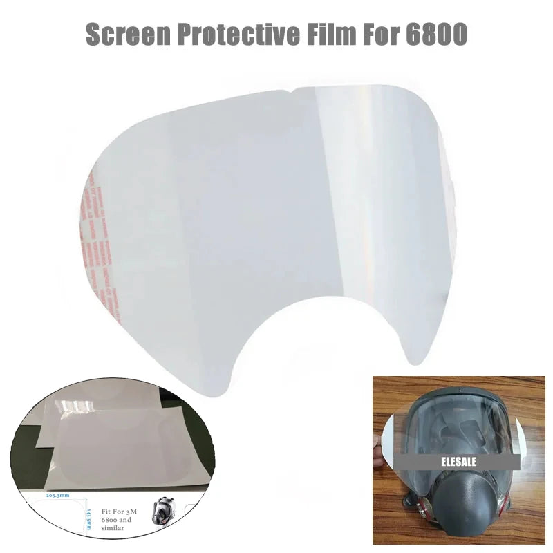 Spraying Mask Transparent Film For 6800 Gas Respirator Full Face Mask High Quality Protective Film Screen Protector Painting