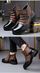 The Iron Archive | Men's Retro Zipper Ankle Boots