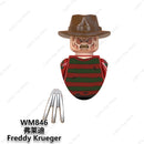 SAW Horror Movie Jack Ripper Mini Action Figures Building Blocks Brick Models Silent Hill Horrifying Chainsaw Man Halloween Toys