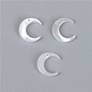 Natural Mother of Pearl Charm Sea Shell Beads Moon White Black Shell Pendant DIY Jewelry Making Necklace Earring Accessories