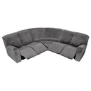 7-Piece L Shape Velvet Stretch Recliner Corner Sofa Covers for Sectional Sofa Set Reclining L Shape Sofa Slipcovers