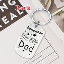 Remember I Love You Dad Gifts, Happy Birthday Keychain Gift for My Dad, Meaningful Dad Father's Day