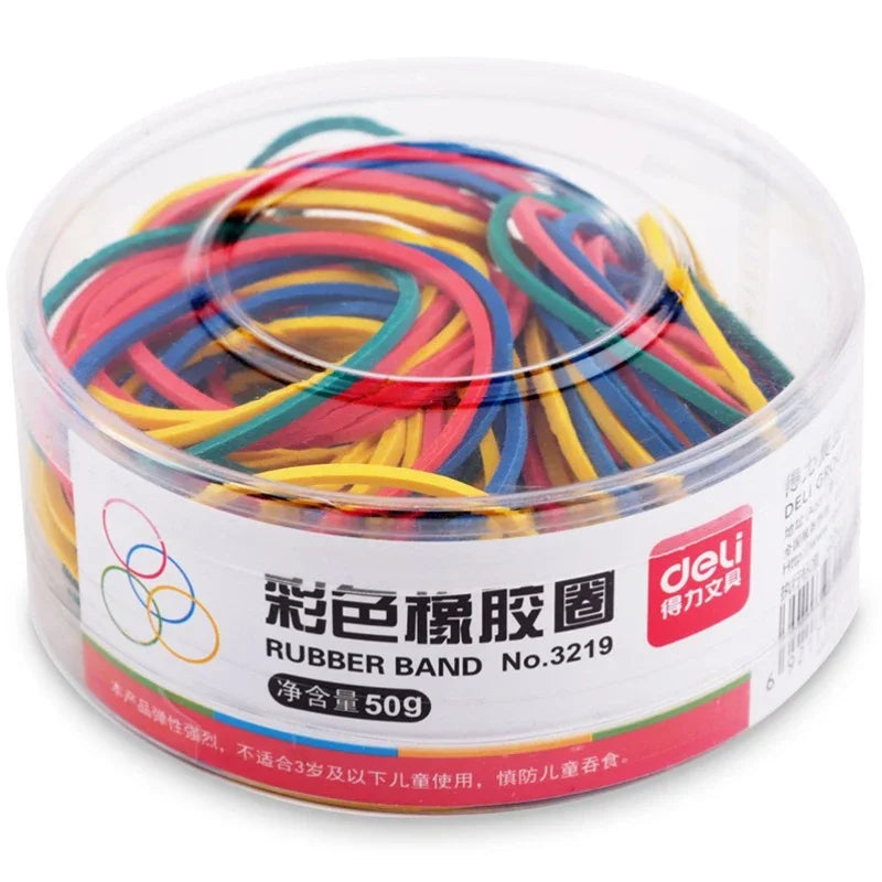 Colorized Elastic Rubber Band Paper Bills Money Hair Loop Home Office Supplies Ring Bands