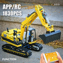 MOULD KING 13112 Technical Car Toys The MOC-2513 APP&RC Motorized Excavator Model Building Blocks Bricks Kids Christmas Gift