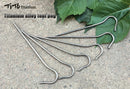 The Titan Peak | 3.0mm x 165mm Ultralight Titanium Alloy Tent Stakes