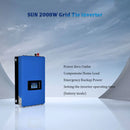 Y&H 2000W MPPT Grid Tie Solar Inverter DC45-90V to AC190-260V With Limiter Sensor 60V 72V Battery Support WiFi Communication