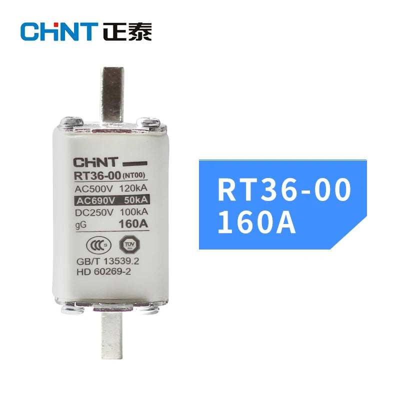 CHINT Fuse Core RT36-00 NT00 6A 20A 25A 32A 40A 50A 63A 80A 100A 125A 160A 200A 250A 300A NT1 NT2 NT3 Ceramic Resistor Fuse