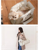 Winter Warm Portable Cat Carrier Bag Breathable Pet Backpack Large Capacity Shoulder Strap for Cats and Small Dogs