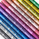 Metallic Markers Pens Color Silver Gold Paint Pens for Black Paper, Glass, Rock Painting, DIY Scrapbook Album