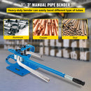SucceBuy Pipe Bender YP-9 Manual Bench Steel Tube Bending with 7Dies 1-3in Multifonction Compact Flat Bar Rod Brake Bends Tool