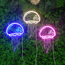 Jellyfish Neon Sign Light LED Wedding Lighing Love Logo Lamp Cute Cloud Christmas Decor Moon Lamp Wall USB Powered Home Decor