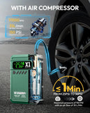 YESPER 2000A Jump Starter & Air Compressor – 150PSI Tyre Inflator, 12000mAh Power Bank, LED Screen, for 8L Gas 6L Diesel