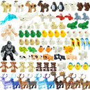 Poultry City Animals Figures Classic Building Block Deer Owl Goat Tiger Zoo Farm Accessories DIY Brick Children Kids Toy Gifts