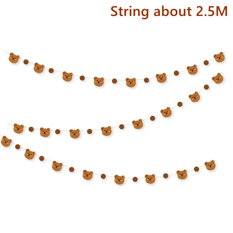 Pink Blue Bear Cake Topper Baby Shower Boy Girl Birthday Party Cake Decor Adult Birthday Gifts Wedding Cake Decorating Baking