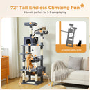The Savannah | Multi-Level Cat Tree Tower with Scratching Posts & Condo