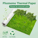 Phomemo M03AS M04S M04AS Adhesive Thermal Paper White Thermal Transparent Sticker Paper Photo Paper for Home Office Note Study