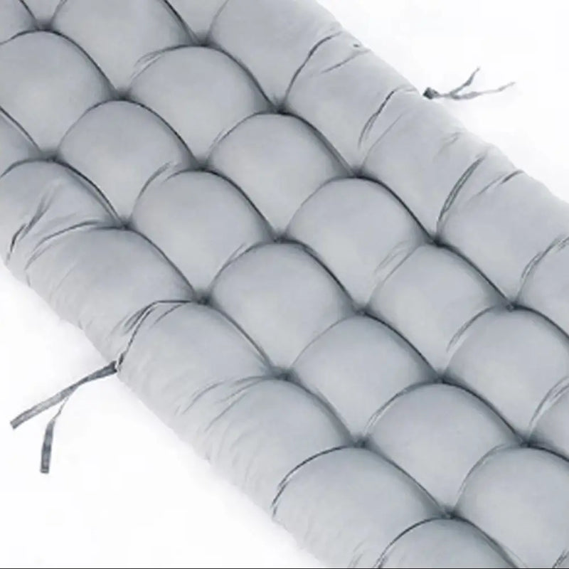 10CM Thick Premium Outdoor Sun Lounger Cushion Pad ,UV Resistant Non-Slip Polyester Fabric with Hip Support Design, Grey