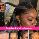 40 Zoll Knochenglatte Echthaarperücken 13x4 13X6 HD Lace Front Perücken Echthaar Brasilianisches Haar für schwarze Frauen 220 Dichte