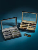 Hochwertiges PU-Leder Brillenetui Großes Fassungsvermögen Sonnenbrille Herren Sonnenbrille Damen Myopie-Brillenetui Schmuck-Displaybox