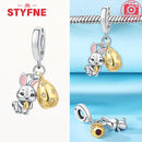 925 Silver Blue Star Easter Egg Charms Colorful Beads Fit Original Bracelets for Women Jewelry Party DIY Fine Gifts Accessories