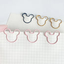 20pcs cartoon Shape Metal Paperclip on Book Paper Creative Paper Clips Students Stationery Office School Binding Supplies
