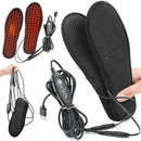 USB Heated Shoe Insoles Winter Electric Heated Insoles Warm Thermal Insoles Foot Warmer Heating Shoe Pad for Women Men