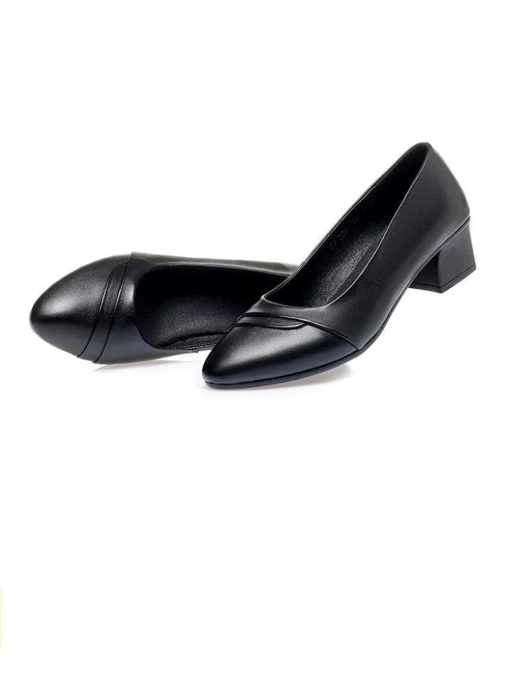 Zapatos De Mujer Women Fashion Brand New Black Patent Leather Shoes for Office Lady Classic Comfort Spring Summer Pumps A28